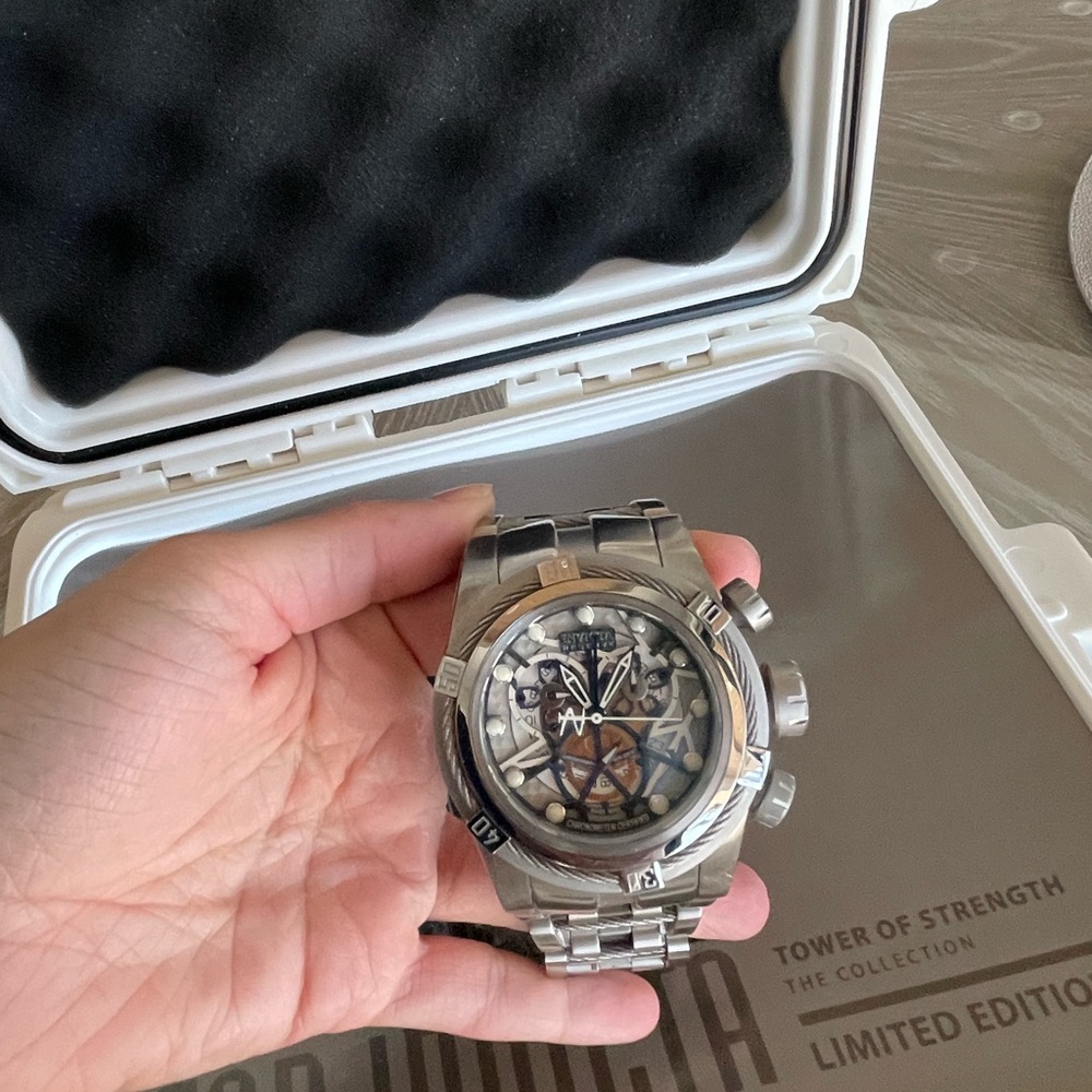 Limited Edition Invicta Tower of Strength watch in stainless steel